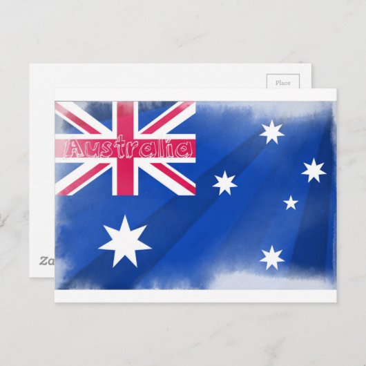 Carte Postale Drapeau australien (Devant / Derrière)
