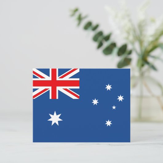 Carte Postale Drapeau australien (Debout devant)