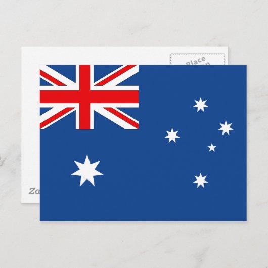 Carte Postale Drapeau australien (Devant / Derrière)