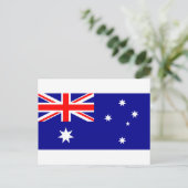 Carte Postale Drapeau australien - Drapeau australien (Debout devant)