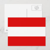 Carte Postale Drapeau Autriche (Devant / Derrière)