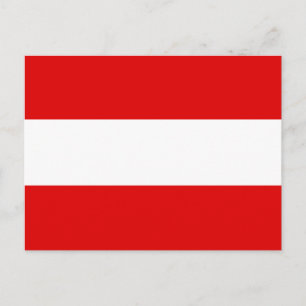 Carte Postale Drapeau Autriche