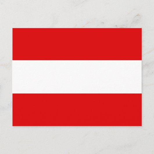 Carte Postale Drapeau Autriche (Devant)