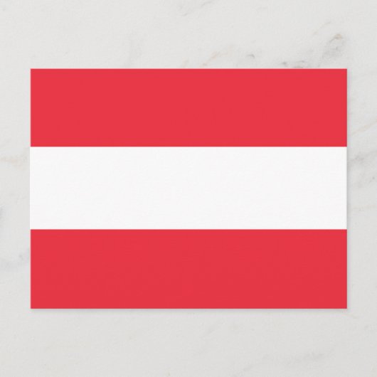 Carte Postale Drapeau Autriche (Devant)
