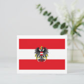 Carte postale drapeau Autriche (Debout devant)
