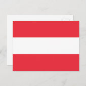 Carte postale Drapeau Autriche (Autriche) (Devant / Derrière)