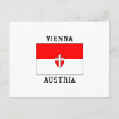 Carte Postale Drapeau Autriche de Vienne (Devant)
