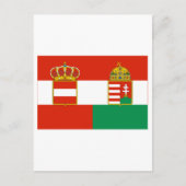 Carte Postale Drapeau Autriche-Hongrie (1869-1918) (Devant)