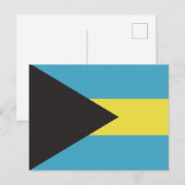 Carte Postale Drapeau Bahamas (Devant / Derrière)