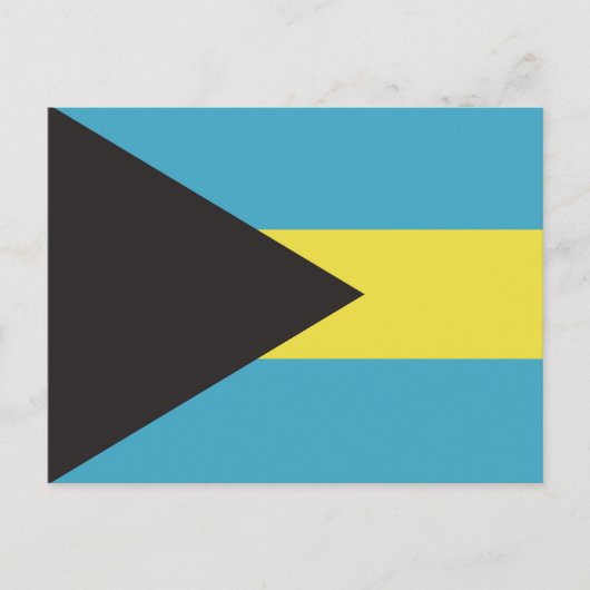 Carte Postale Drapeau Bahamas (Devant)