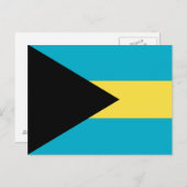 Carte Postale Drapeau bahaméen (Devant / Derrière)