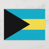 Carte Postale Drapeau bahaméen (Devant)