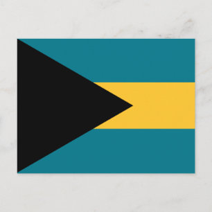 Carte Postale Drapeau bahaméen, Drapeau des Bahamas