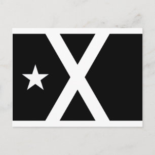 Carte Postale Drapeau Bandera Negra - Estelada Catalunya