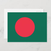Carte postale Drapeau Bangladesh (Devant / Derrière)