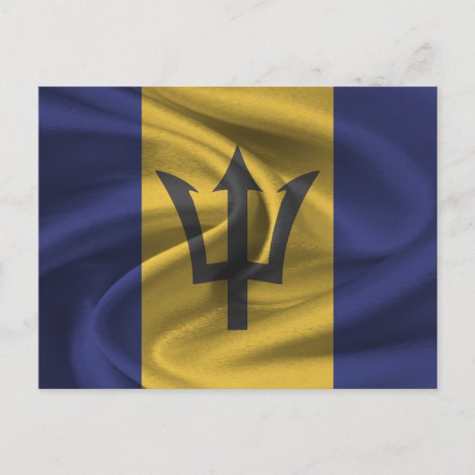 Carte Postale Drapeau Barbade (Devant)