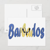 Carte Postale Drapeau Barbade (Devant / Derrière)
