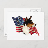 Carte Postale Drapeau Basenji (Devant / Derrière)