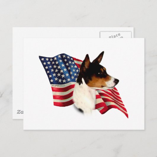 Carte Postale Drapeau Basenji (Devant / Derrière)