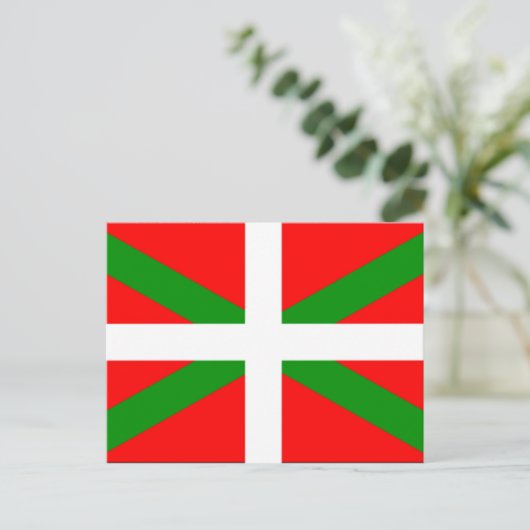 Carte Postale Drapeau basque (Debout devant)