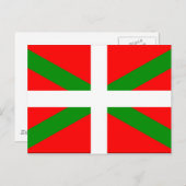 Carte Postale Drapeau basque (Devant / Derrière)
