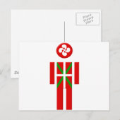 Carte Postale Drapeau basque de Garçon Euskadi (Devant / Derrière)