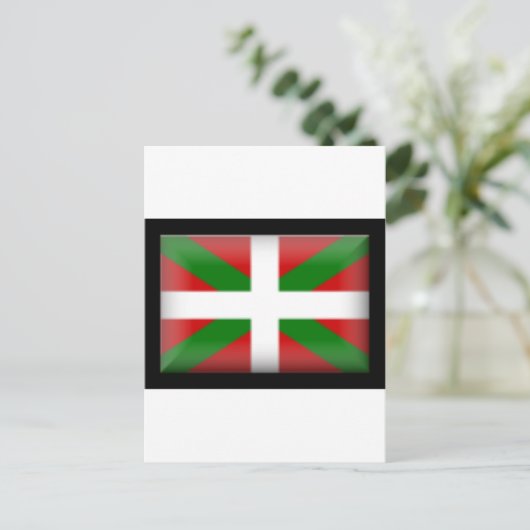 Carte Postale Drapeau basque País Vasco (Debout devant)