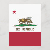 Carte Postale Drapeau Bee Republic (Devant)