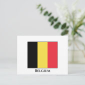 Carte Postale Drapeau belge (Debout devant)