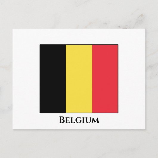 Carte Postale Drapeau belge (Devant)