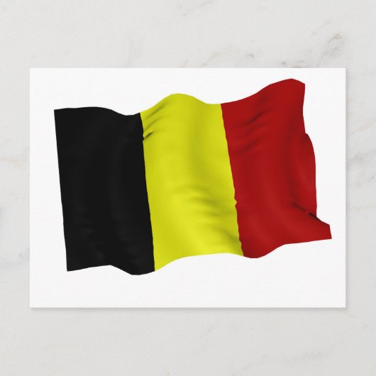 Carte Postale Drapeau belge (Devant)