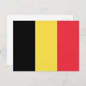 Carte Postale Drapeau belge (Devant / Derrière)