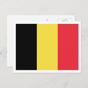 Carte Postale Drapeau belge, Drapeau belge