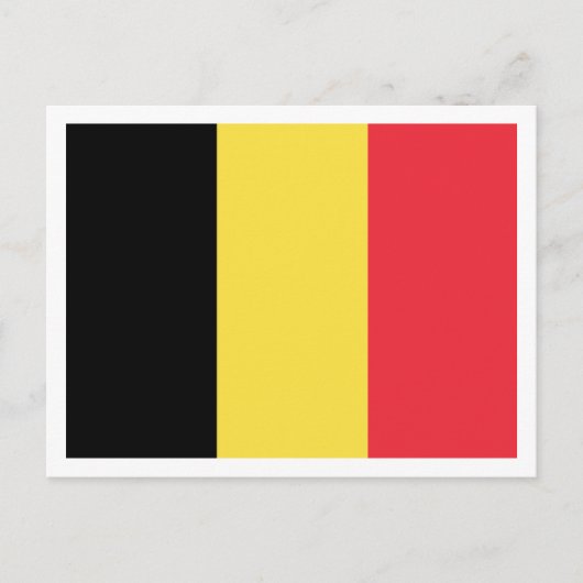 Carte Postale Drapeau belge, Drapeau belge (Devant)