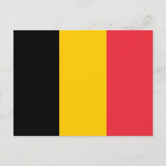 Carte postale Drapeau Belgique (Devant)