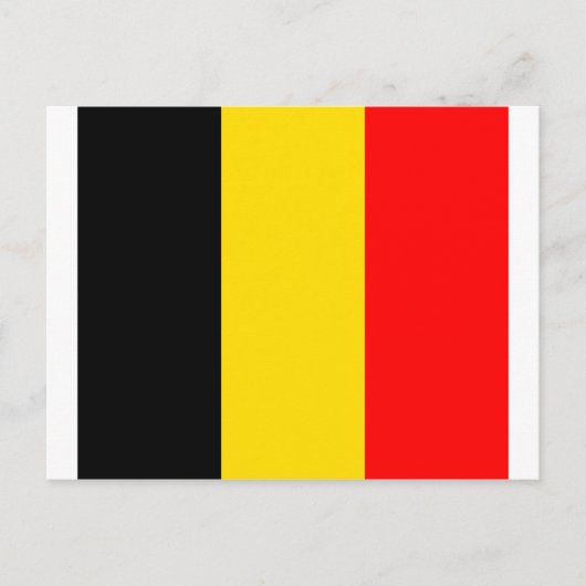 Carte Postale Drapeau Belgique (Devant)