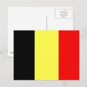 Carte Postale Drapeau Belgique (Devant / Derrière)