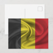 Carte Postale Drapeau Belgique (Devant / Derrière)