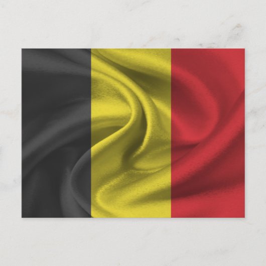 Carte Postale Drapeau Belgique (Devant)