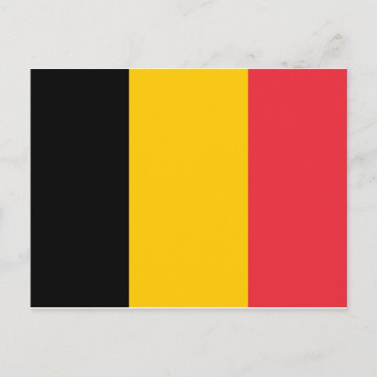 Carte Postale Drapeau Belgique (Devant)
