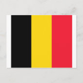 Carte Postale Drapeau Belgique (Devant)