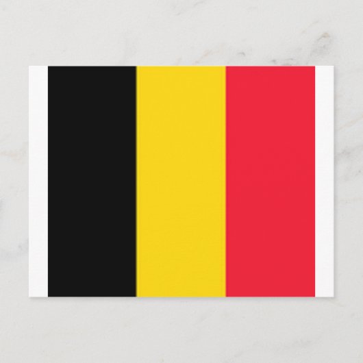 Carte Postale Drapeau Belgique (Devant)