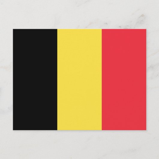 Carte postale Drapeau Belgique (Devant)
