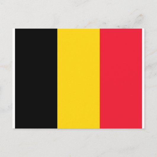 Carte Postale Drapeau Belgique (Devant)