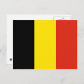 Carte postale Drapeau Belgique (Devant / Derrière)
