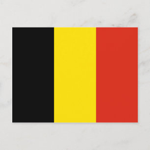 Carte postale Drapeau Belgique