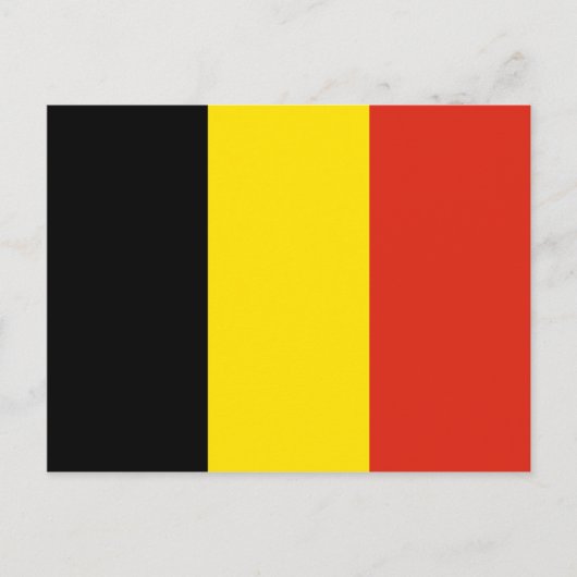 Carte postale Drapeau Belgique (Devant)