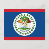 Carte Postale Drapeau bélizien, Drapeau du Belize (Devant)