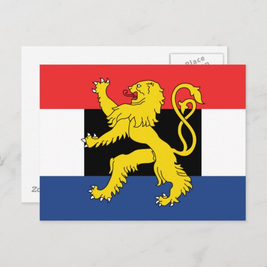 Carte Postale Drapeau Benelux (Devant / Derrière)