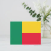 Carte postale Drapeau Bénin (Debout devant)